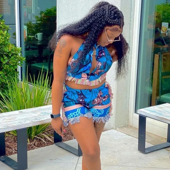 Jurllyshe: printed tassel set - Picture 2 of 3